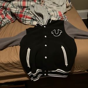 "TRUE RELIGION" Varsity Jacket Mens Small